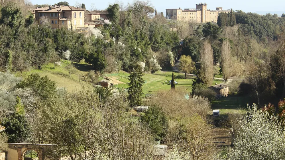 Green space at Orto de' Pecci below Siena's historic centre